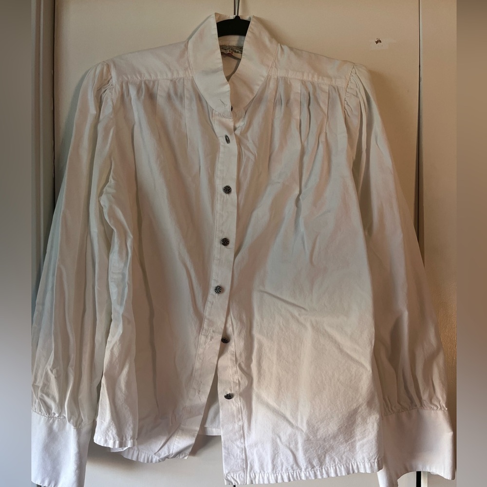 Women's White Button Down Shirt